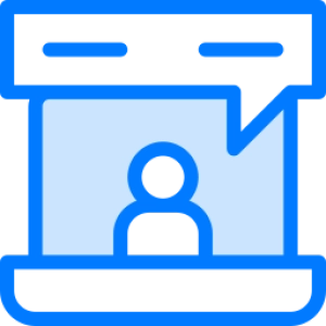 Live chat on a computer